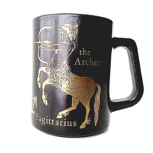 VINTAGE FEDERAL SAGITTARIUS THE ARCHER MILK GLASS MUG DRINKWARE COLLECTIBLE CHIC